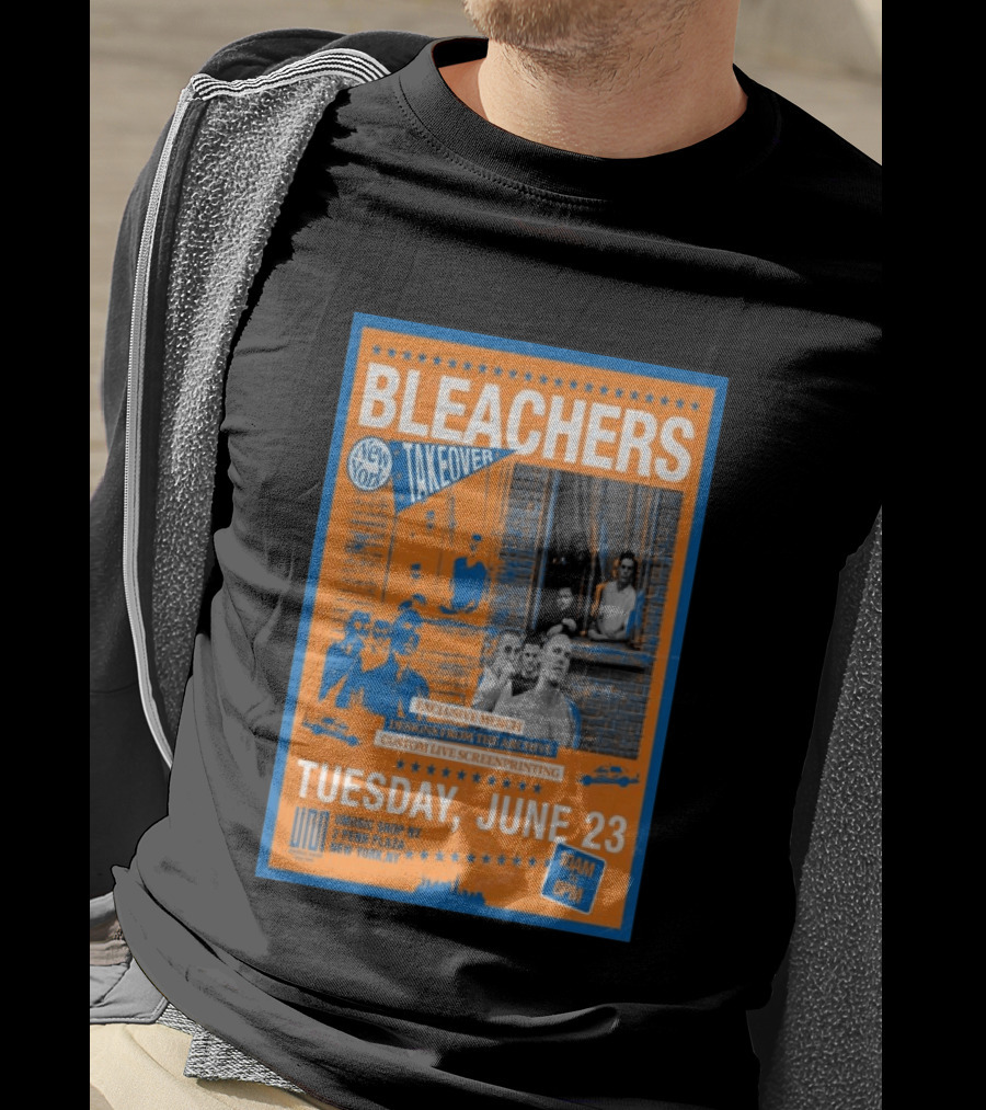 Bleachers New York Takeover June 23 Exclusive Merch Custom Live Screenprinting UMusic Shop NY 2 Penn Plaza T-Shirt