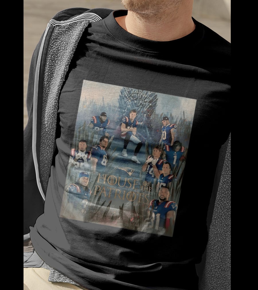 New England Patriots House Of The Dragon Crossover House Of The Patriots T-Shirt