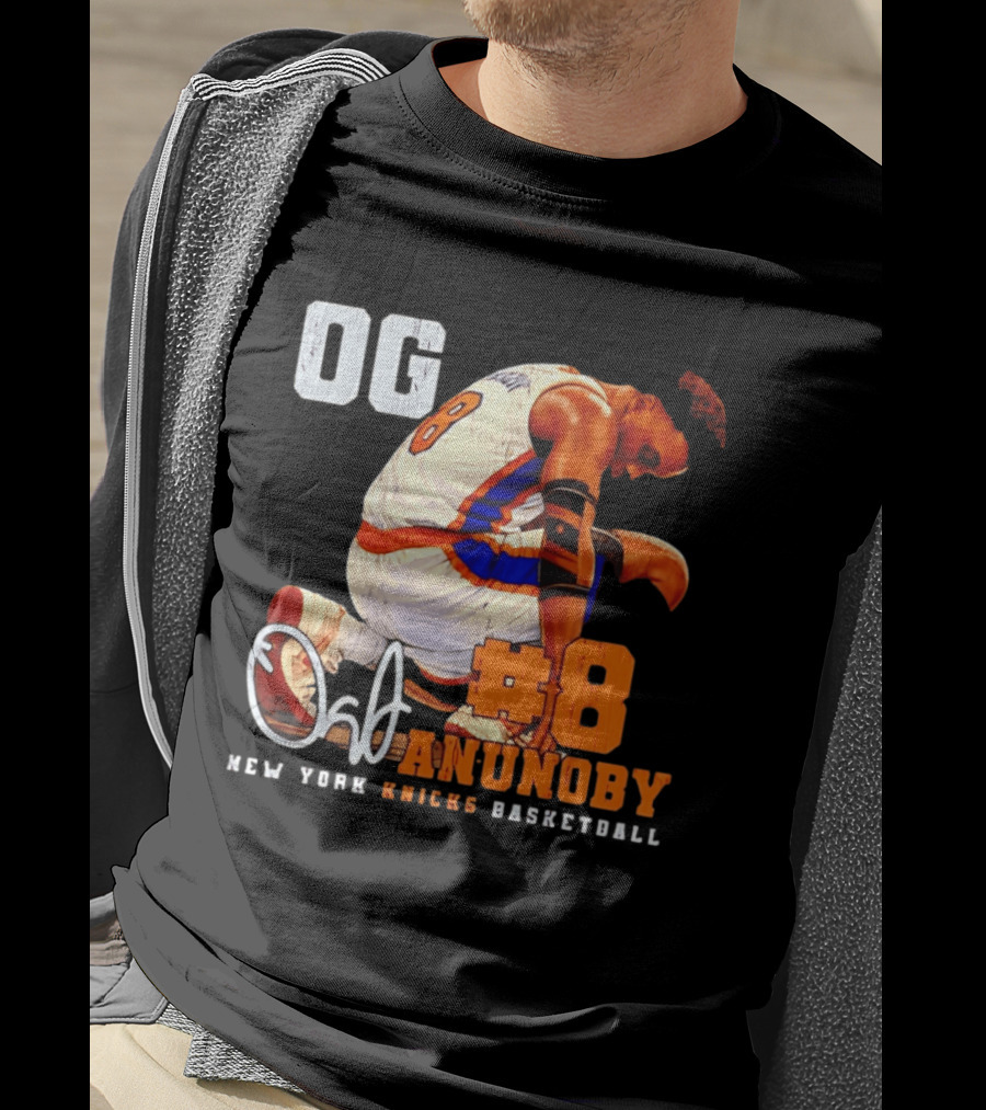 OG Anunoby Number 8 New York Knicks Basketball T-Shirt