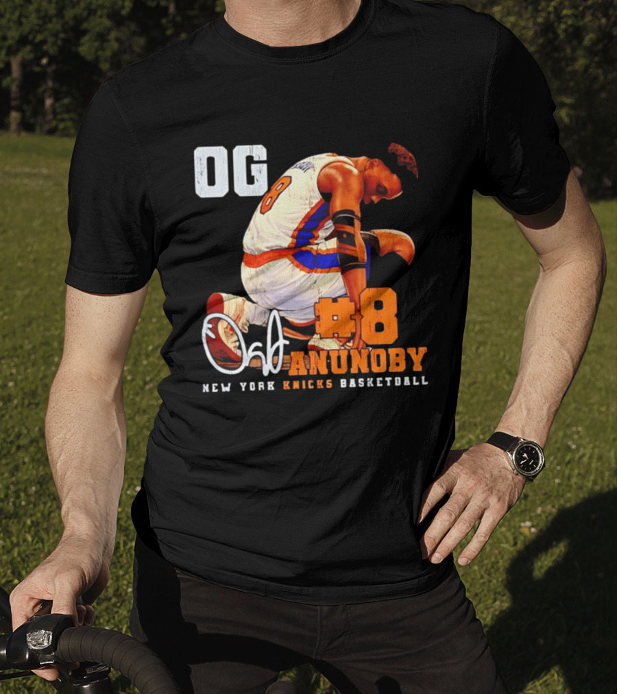 OG Anunoby Number 8 New York Knicks Basketball T-Shirt