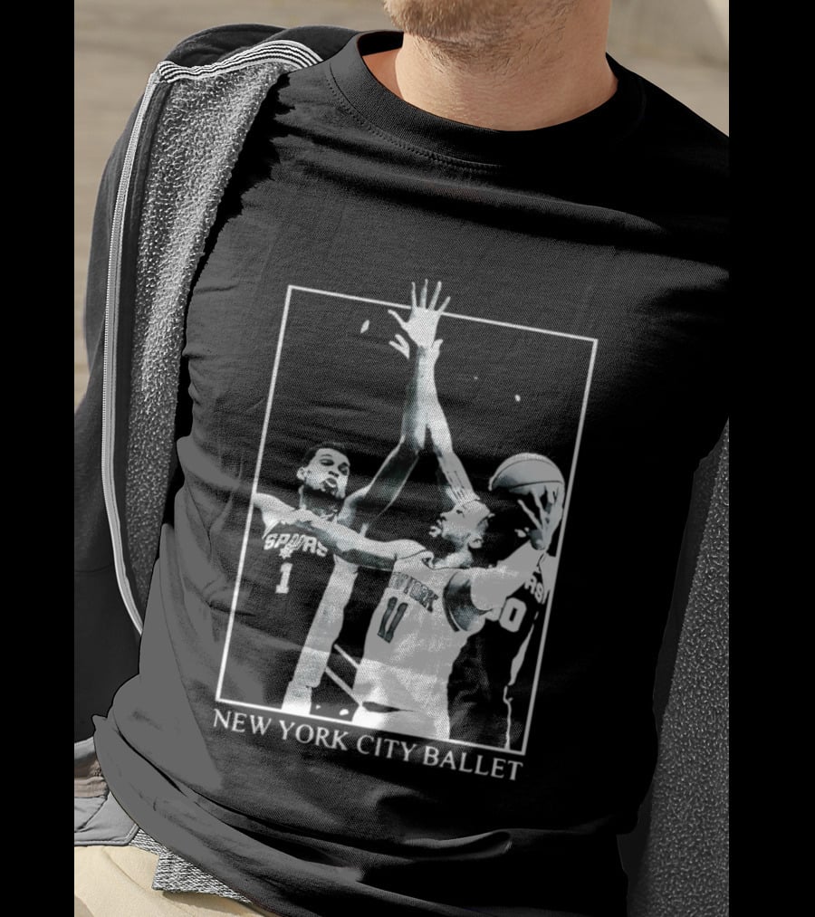 Jalen Brunson New York Spurs NBA Matchup Ballet Performance T-Shirt