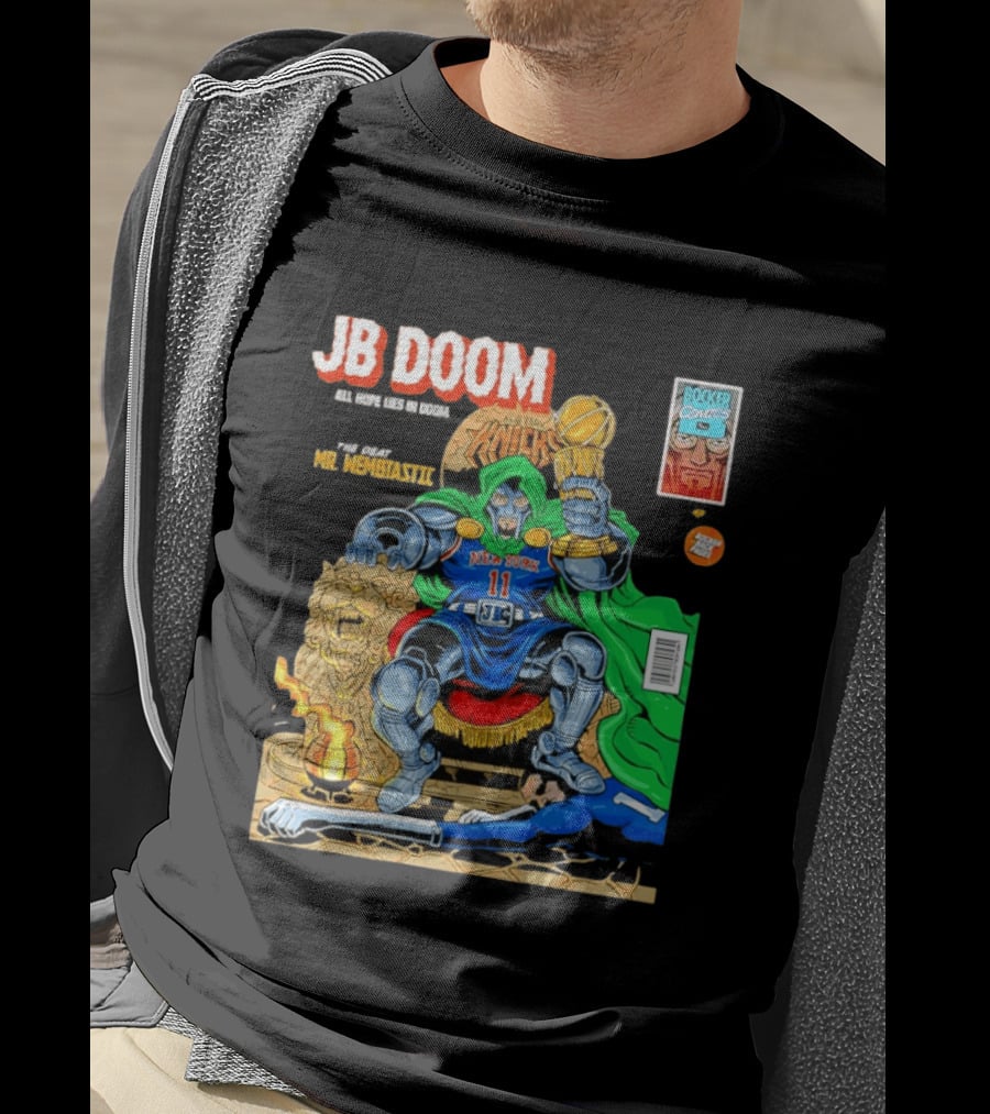 JB Doom New York Knicks 2026 NBA Champs The Death Of Mr. Wembtastic T-Shirt