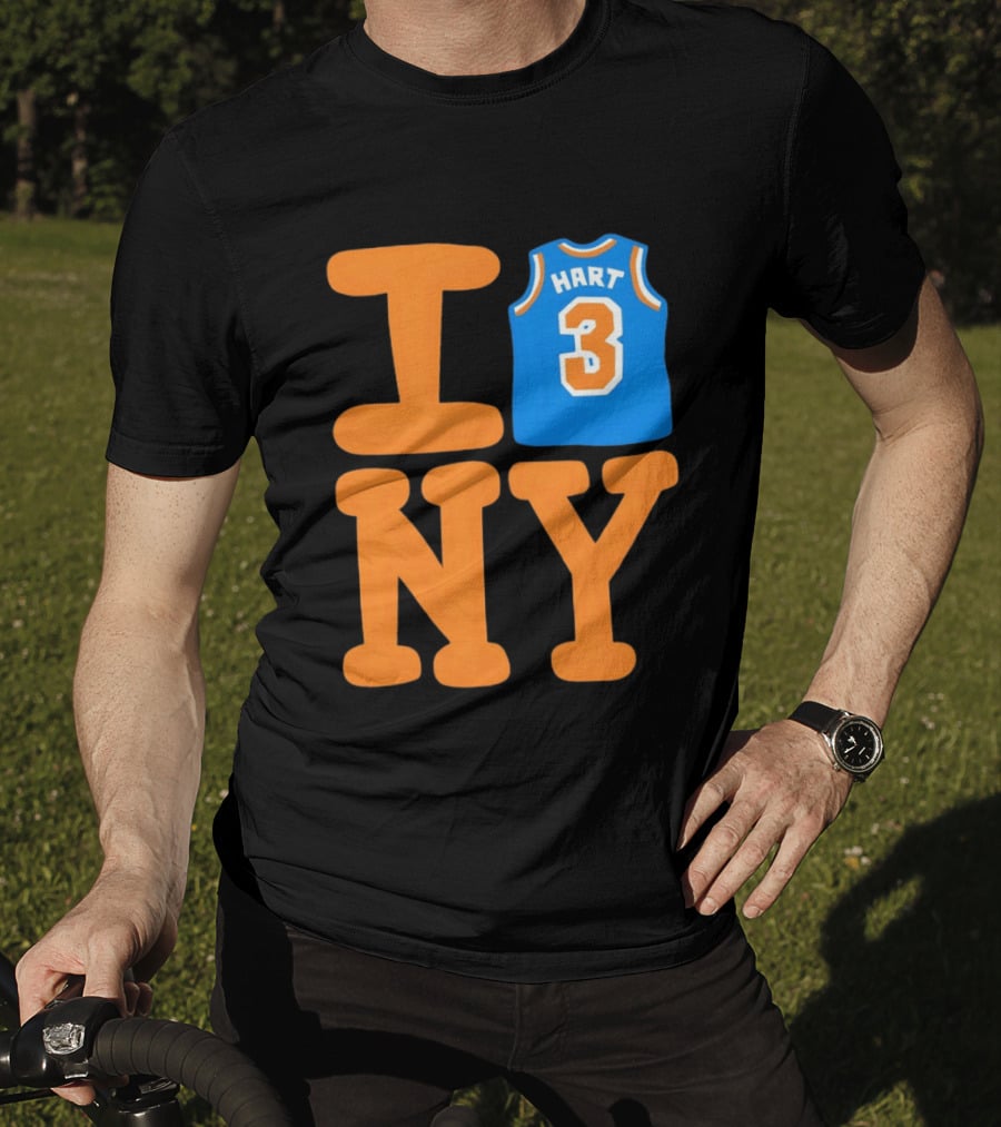 Josh Hart New York Knicks I Love NY 3 Basketball 2026 T-Shirt