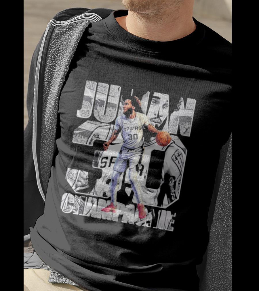 Julian Champagnie Spurs 30 Comic T-Shirt