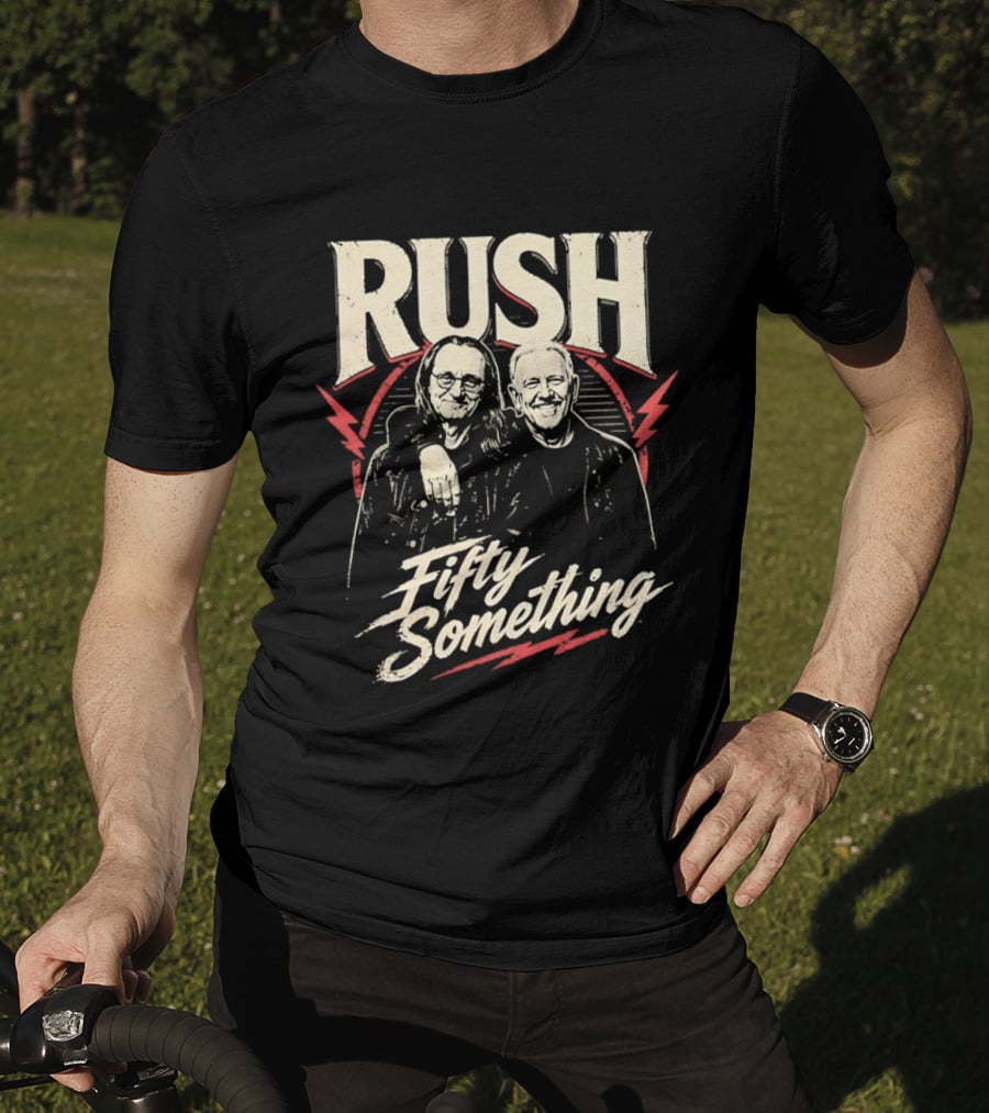 Rush Band Geddy Lee Alex Lifeson Fifty Something T-Shirt
