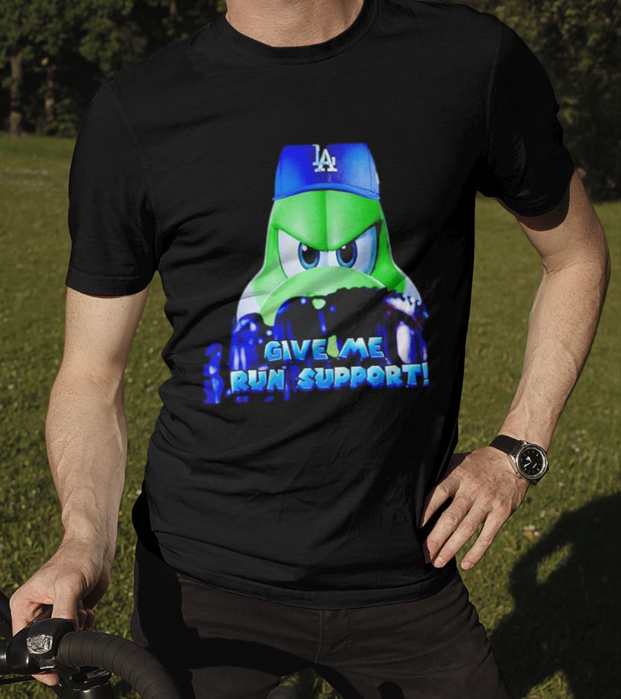 Los Angeles Dodgers Give Me Run Support Yoshi T-Shirt
