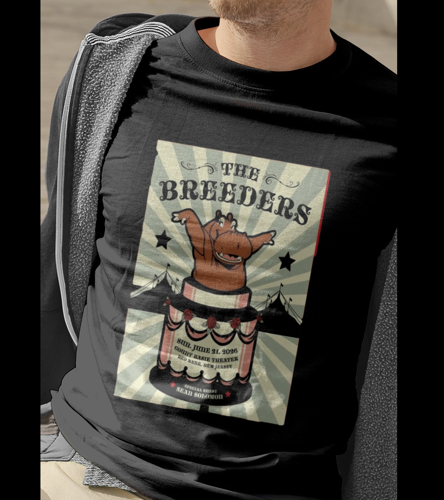 The Breeders Count Basie Theater Red Bank NJ June 21 2026 Sean Solomon T-Shirt