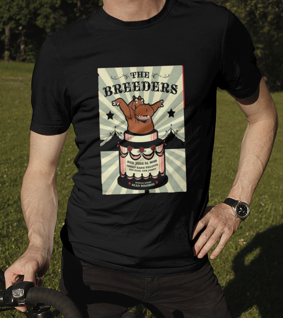 The Breeders Count Basie Theater Red Bank NJ June 21 2026 Sean Solomon T-Shirt