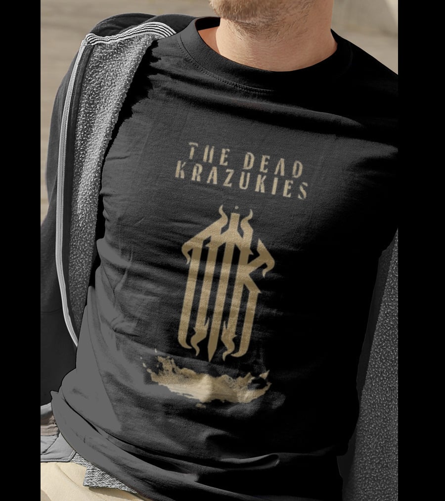 The Dead Krazukies Cipher Gold Monogram Band T-Shirt