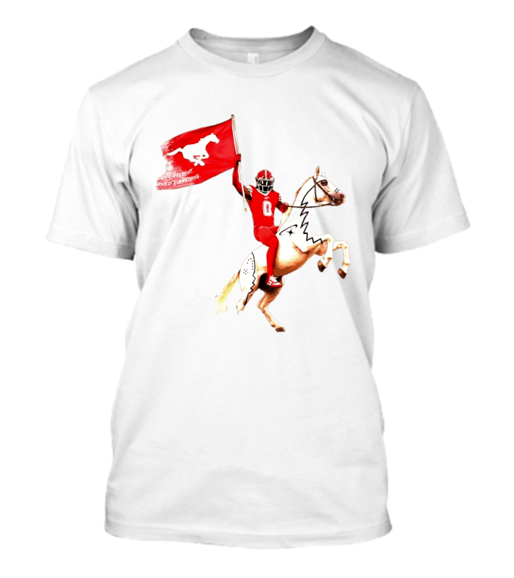 Calgary Stampeders Warhorse Adrian Greene Charity Flag Football T-Shirt