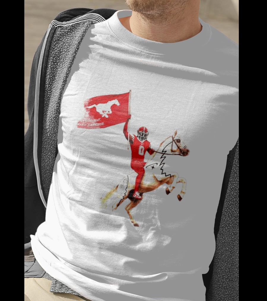 Calgary Stampeders Warhorse Adrian Greene Charity Flag Football T-Shirt