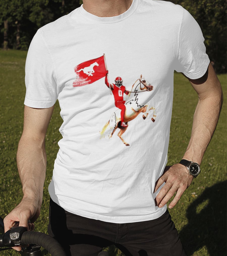 Calgary Stampeders Warhorse Adrian Greene Charity Flag Football T-Shirt