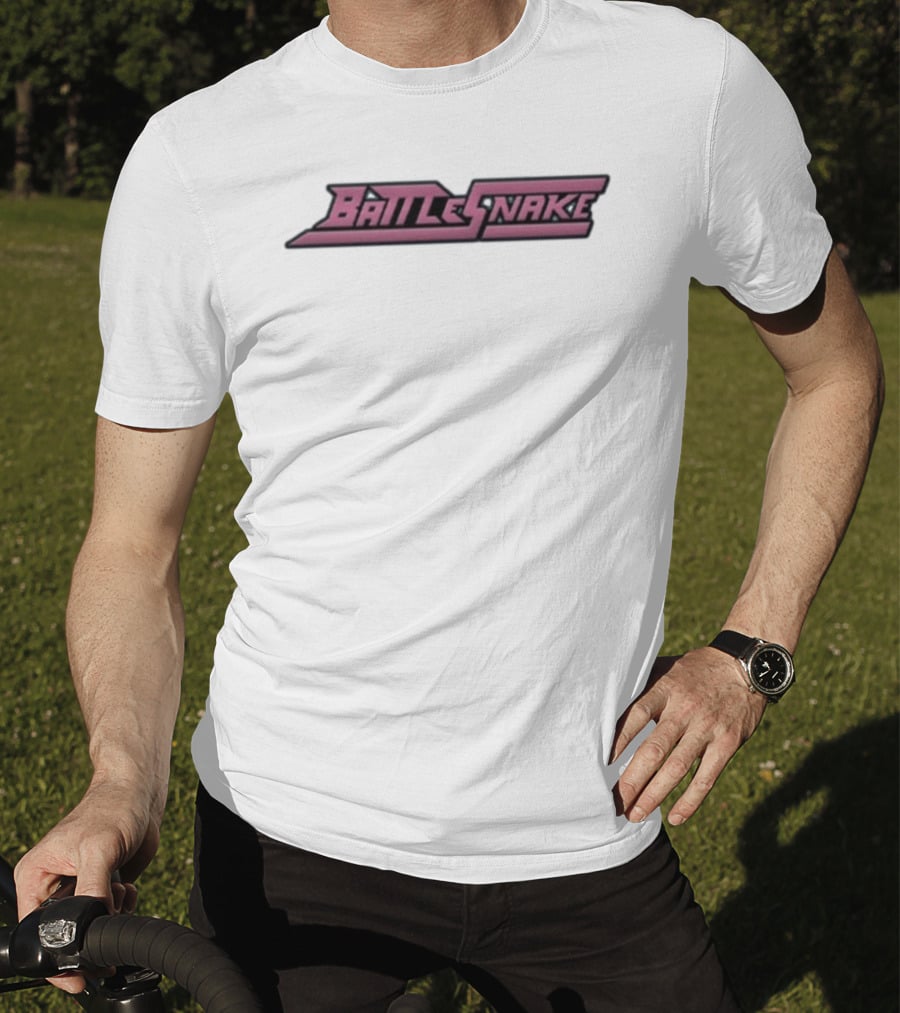 Battlesnake Pink Retro Gaming Style Font T-Shirt