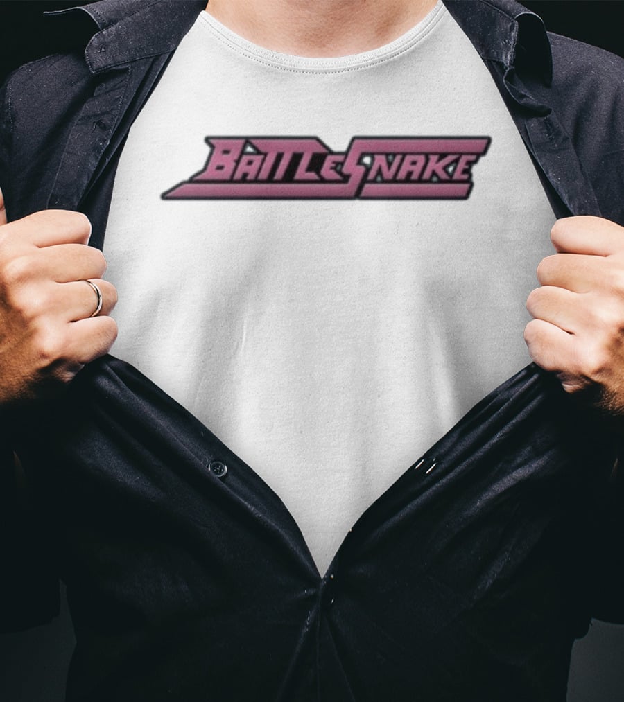 Battlesnake Pink Retro Gaming Style Font T-Shirt
