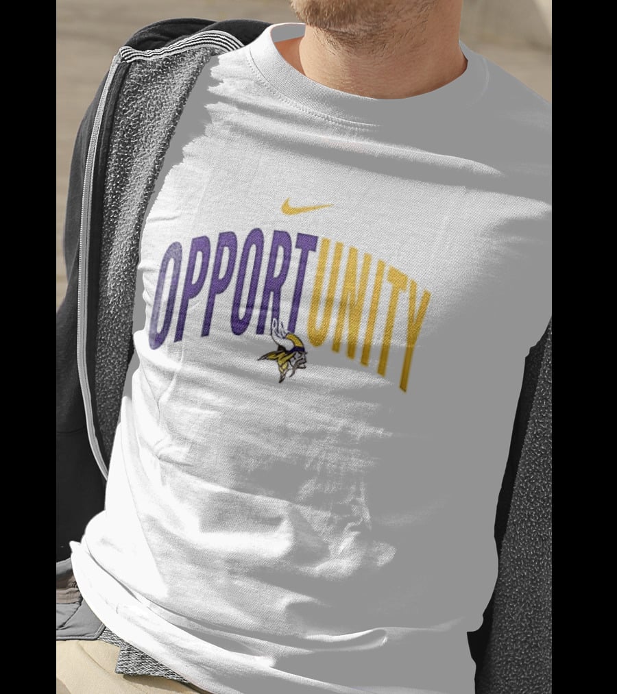 Nike Minnesota Vikings Opportunity Justice Freedom Equity T-Shirt