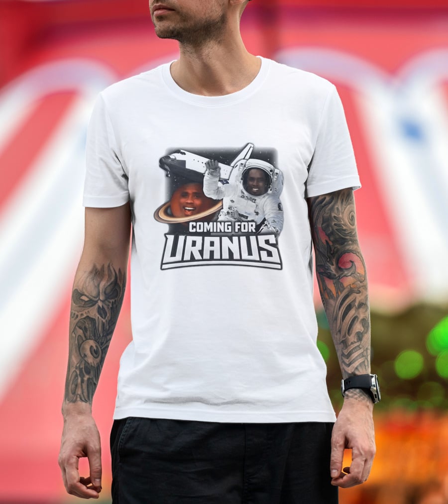 Coming For Uranus Astronaut Spaceship Humor T-Shirt