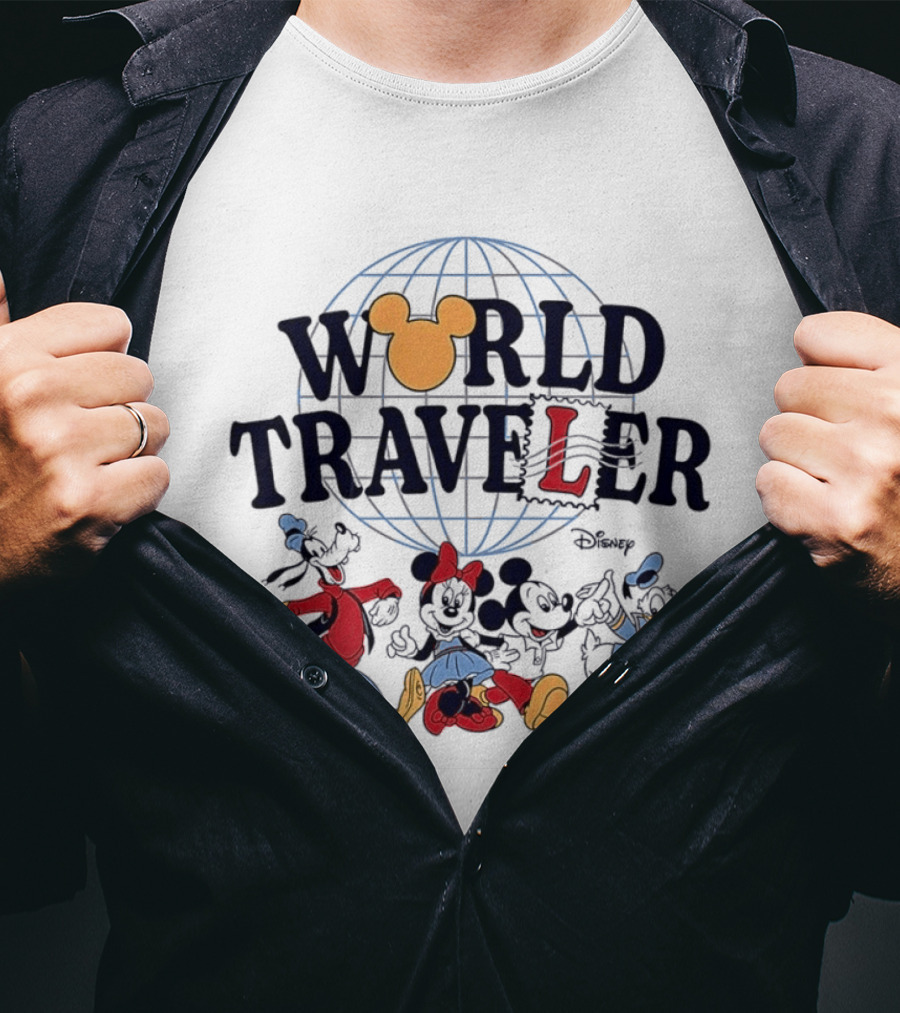 World Traveler Disney Mickey Mouse And Friends T-Shirt