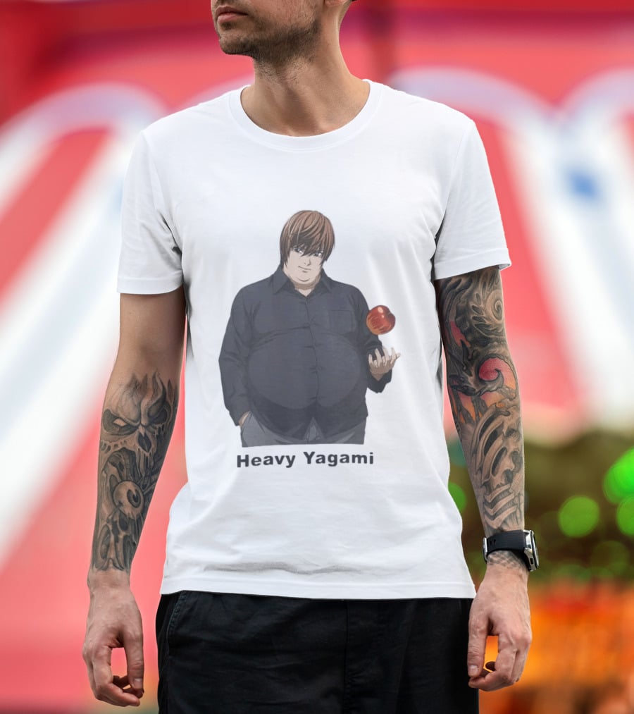 Heavy Yagami Light Death Note Apple T-Shirt