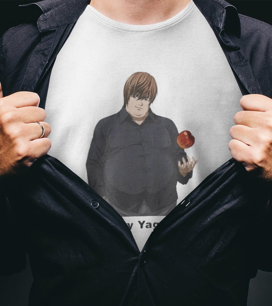 Heavy Yagami Light Death Note Apple T-Shirt