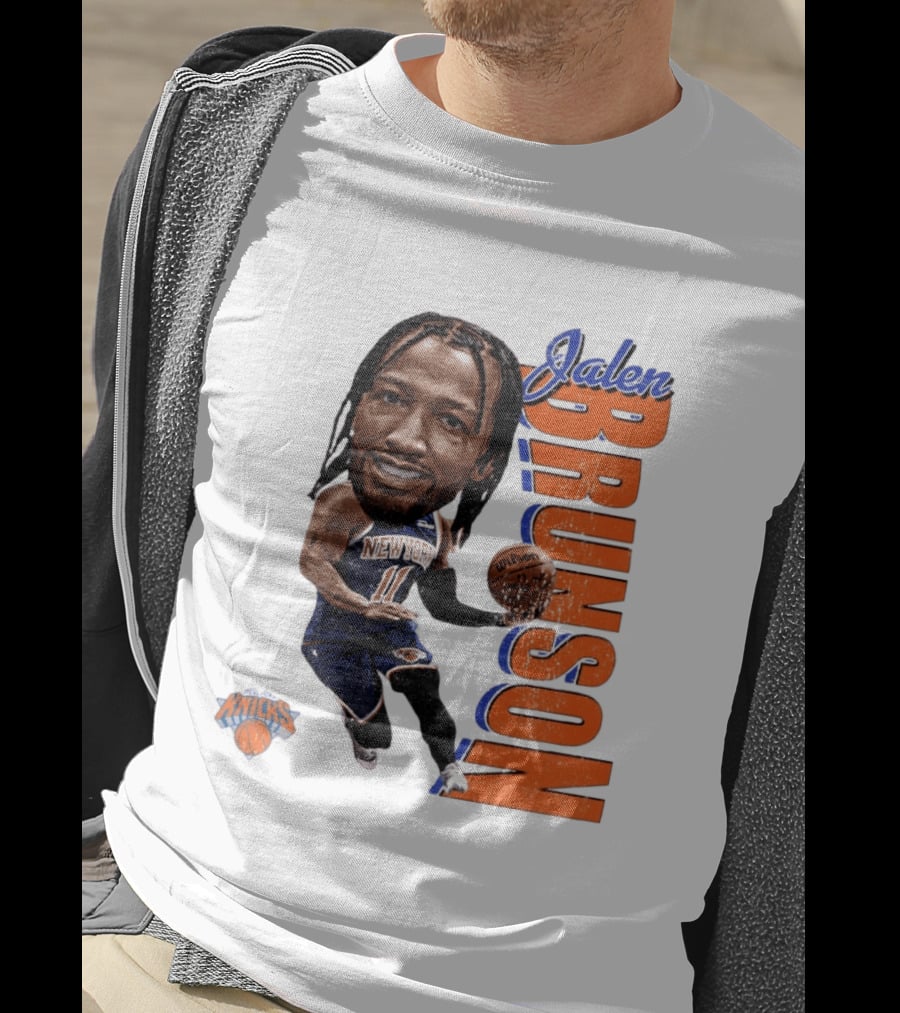 Jalen Brunson New York Knicks Basketball Caricature NBA Knicks T-Shirt