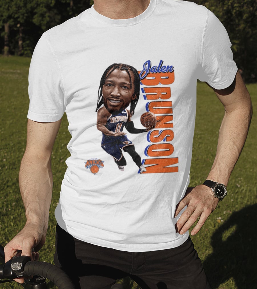 Jalen Brunson New York Knicks Basketball Caricature NBA Knicks T-Shirt