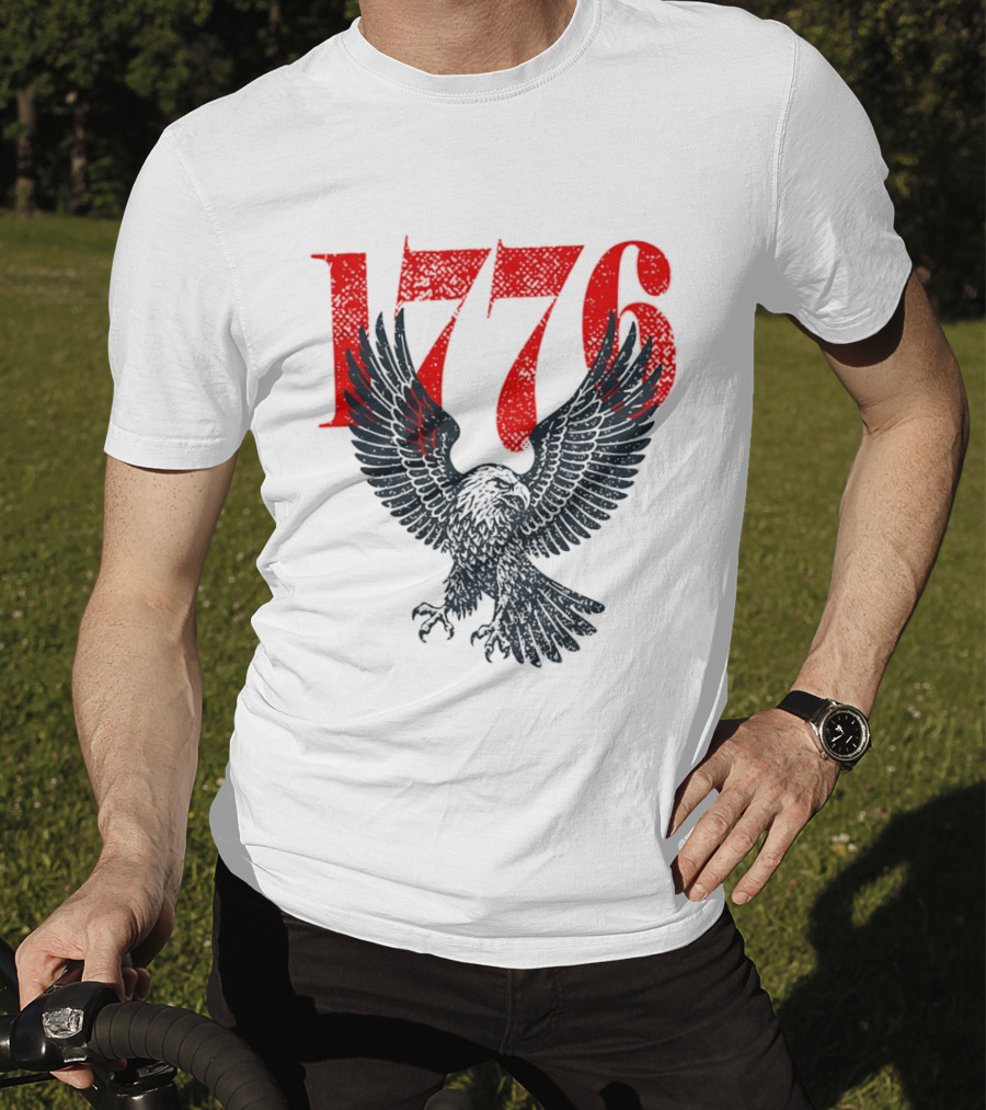 1776 250th Anniversary Bald Eagle USA T-Shirt