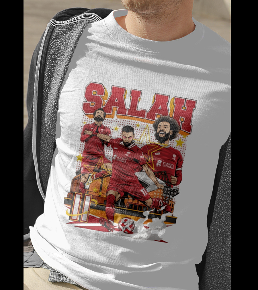 Mohamed Salah Liverpool FC Planet Euphoria Premier League T-Shirt