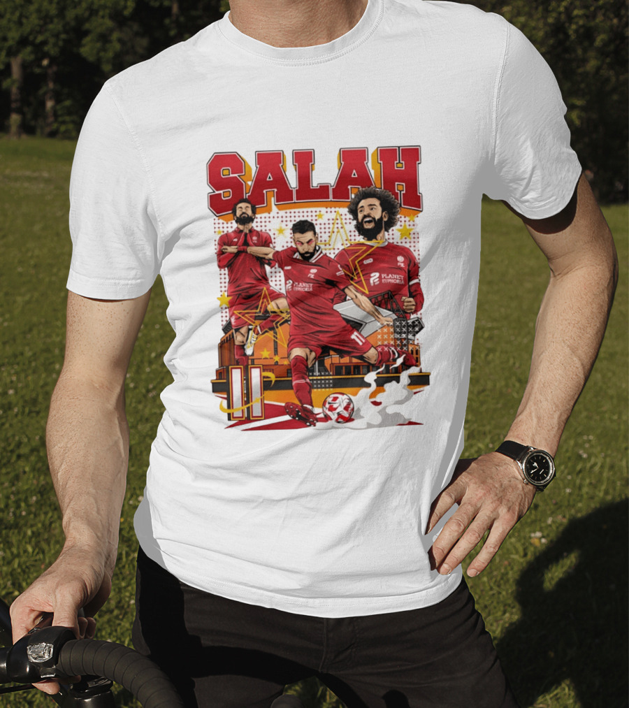 Mohamed Salah Liverpool FC Planet Euphoria Premier League T-Shirt