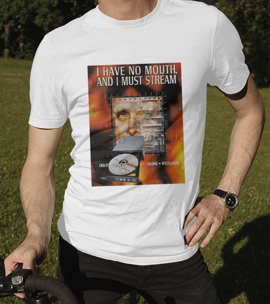 I Have No Mouth And I Must Stream Disc Drive Maze T-Shirt