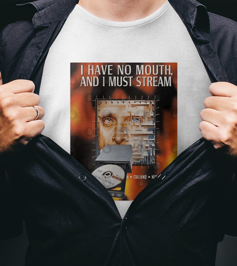 I Have No Mouth And I Must Stream Disc Drive Maze T-Shirt