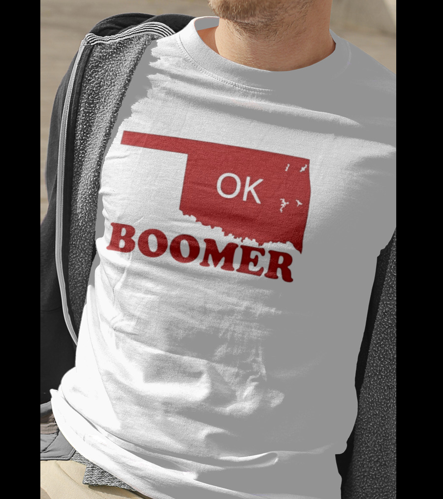 Oklahoma State OK Boomer Map T-Shirt