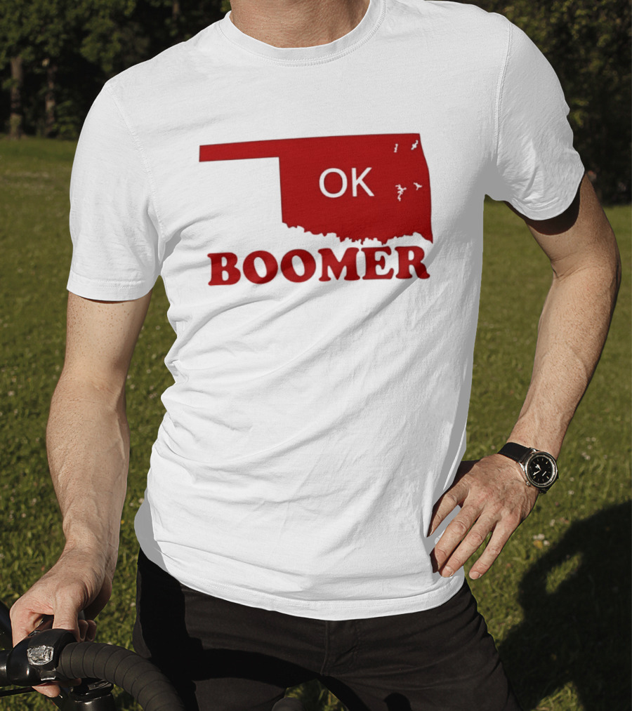 Oklahoma State OK Boomer Map T-Shirt