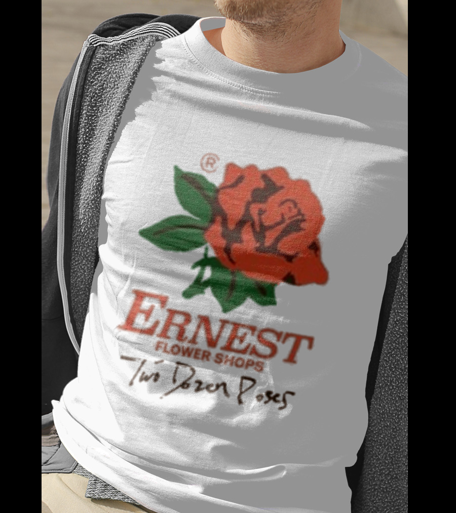 Ernest Flower Shops Two Dozen Roses Rose T-Shirt