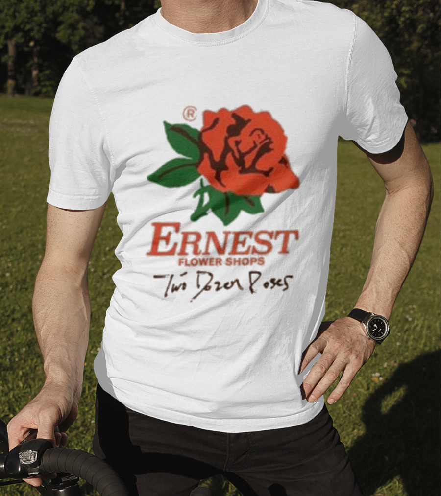 Ernest Flower Shops Two Dozen Roses Rose T-Shirt