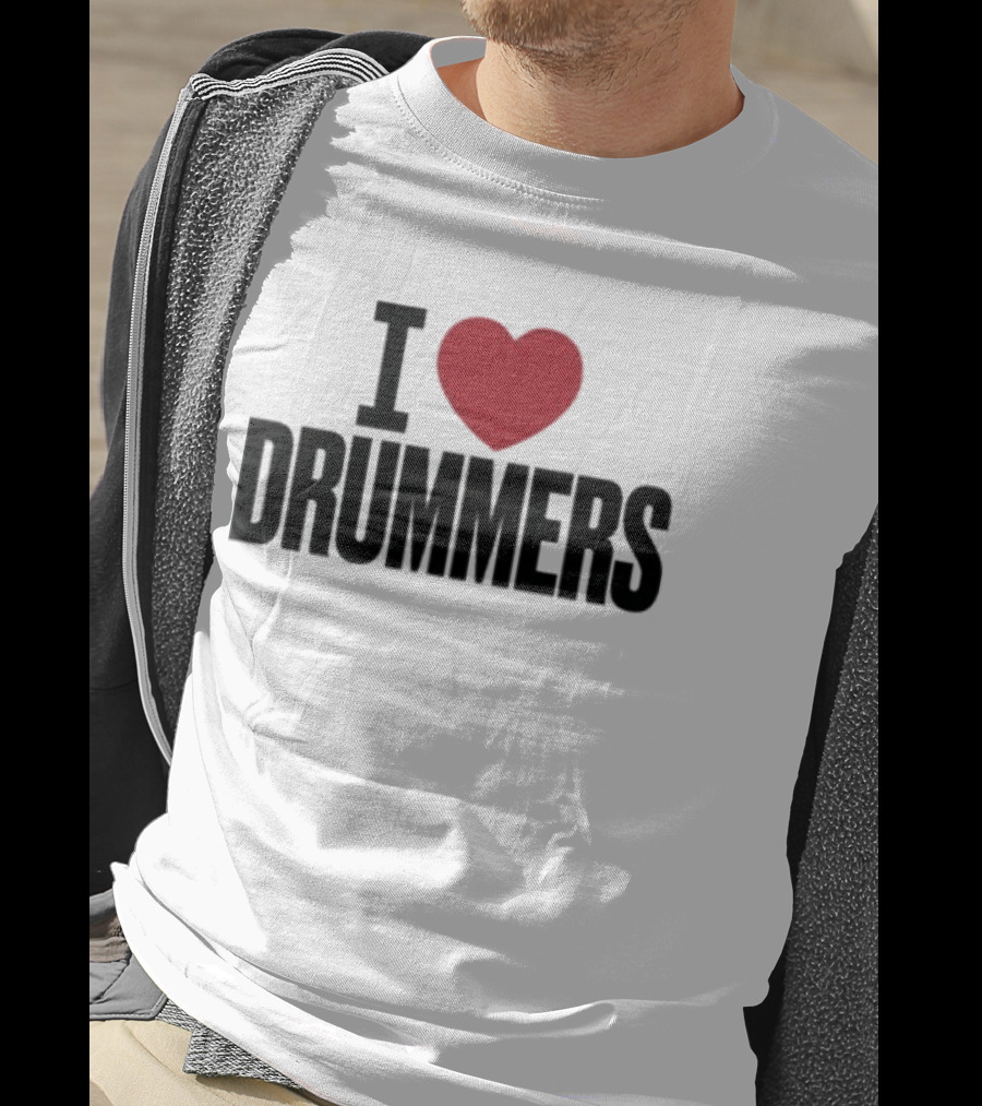 G Flip I Heart Drummers T-Shirt