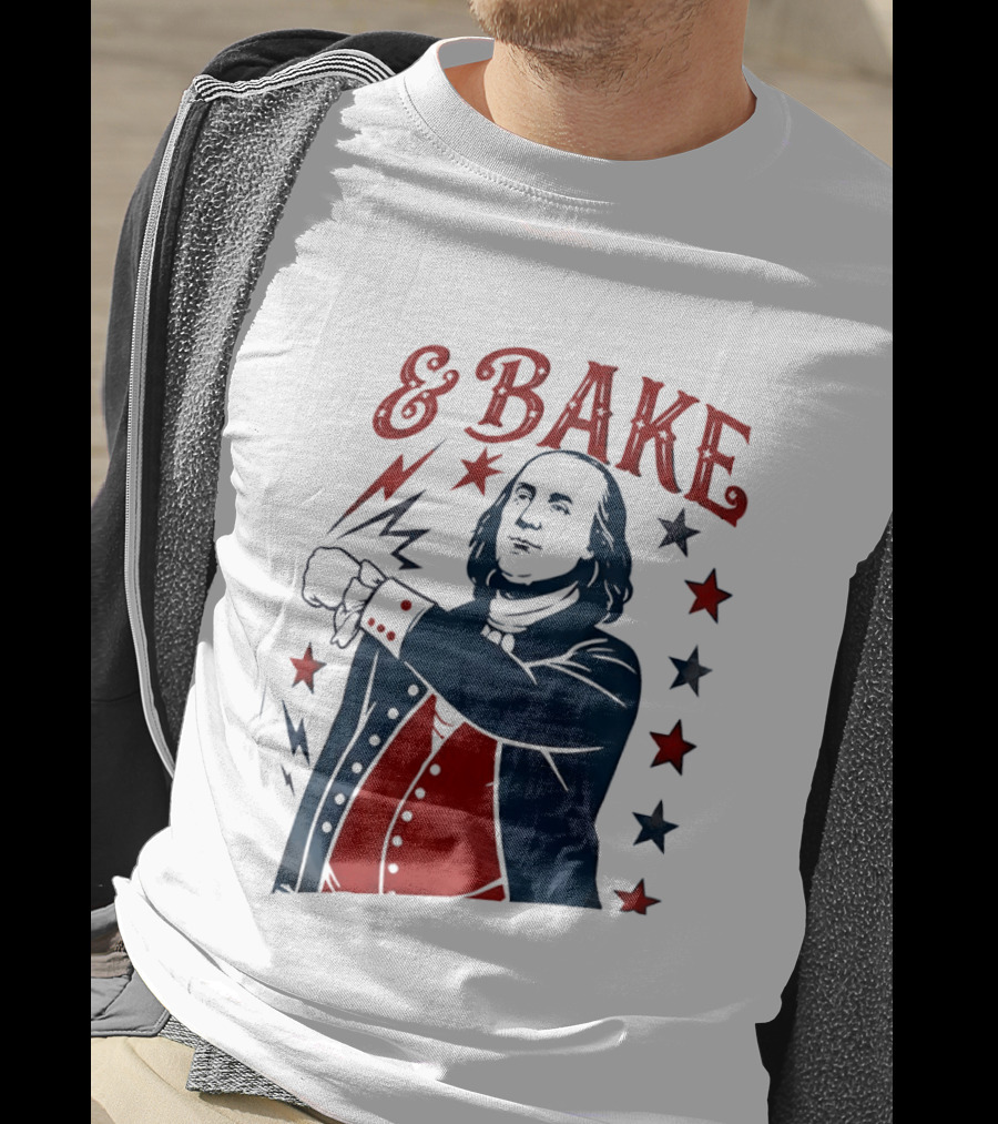 George Washington 4th Of July Bake American 250th Celebration T-Shirt