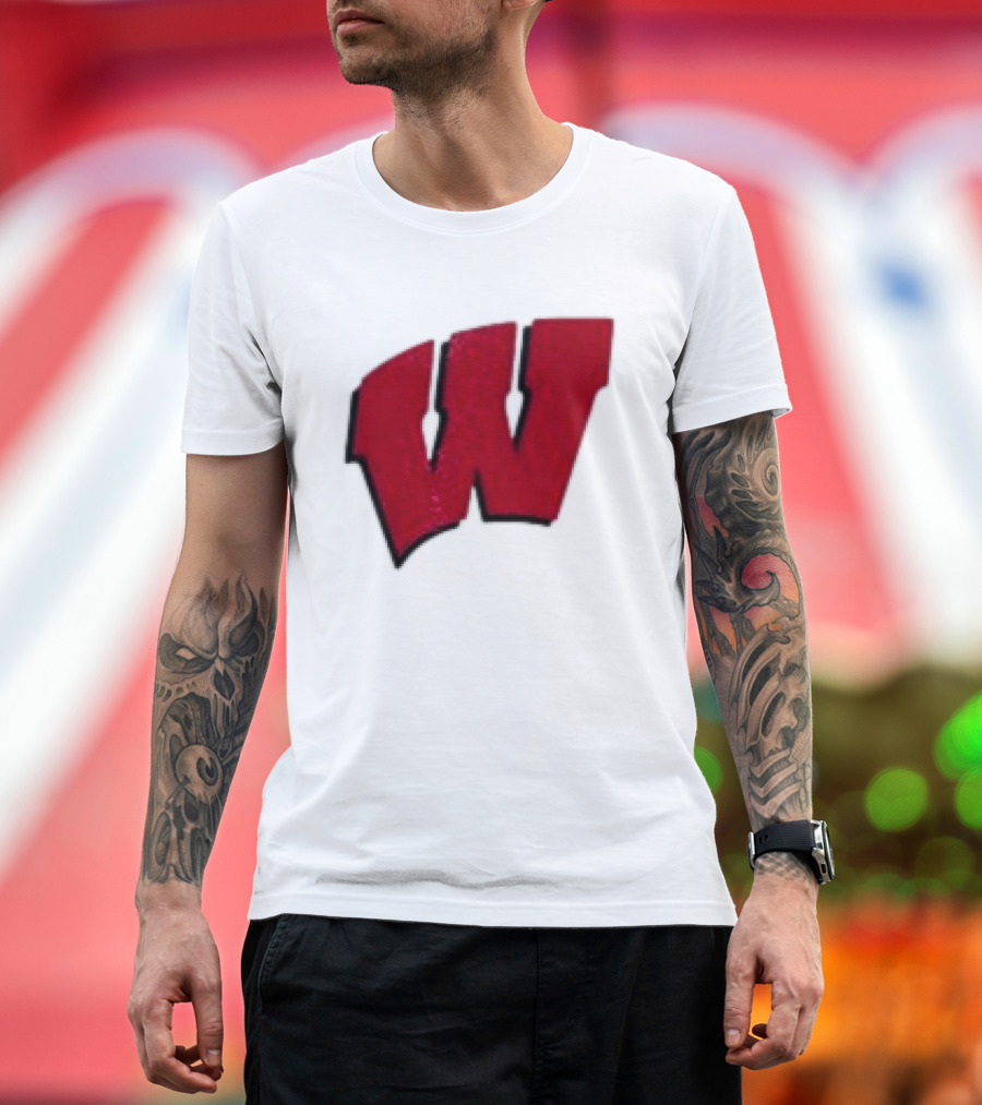 Grateful Dead Bears Wisconsin Badgers Collaboration T-Shirt