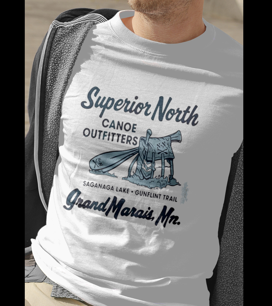 Superior North Canoe Outfitters Saganaa Lake Gunflint Trail Grand Marais Mn T-Shirt