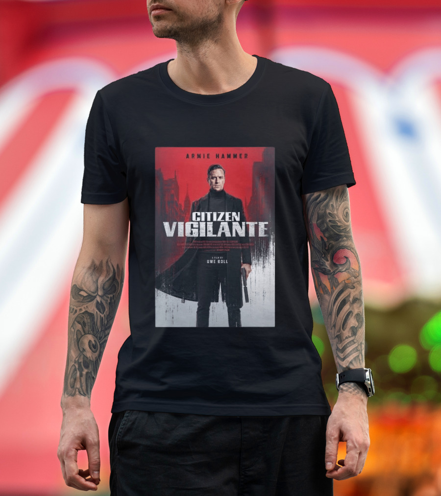 Armie Hammer Citizen Vigilante Film By Uwe Boll T-Shirt