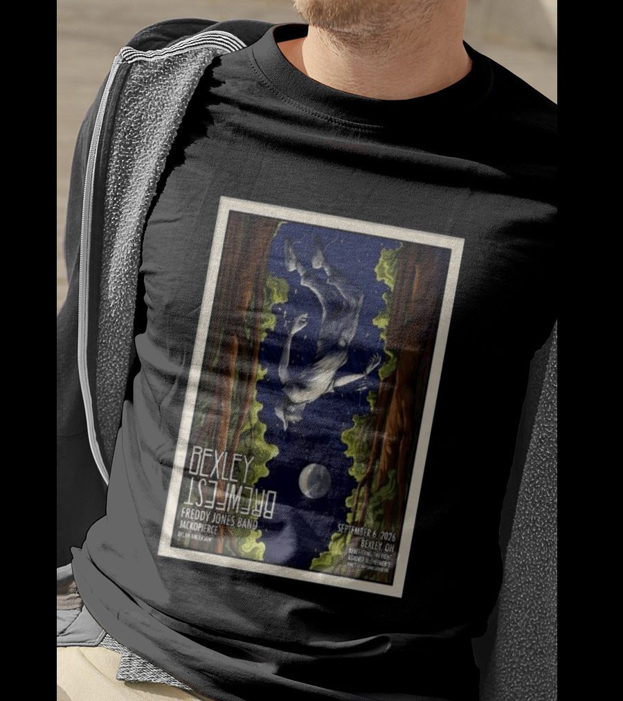 Bexley BrewFest 2026 Freddy Jones Band Bexley OH September 6 Benefiting Alzheimer's T-Shirt