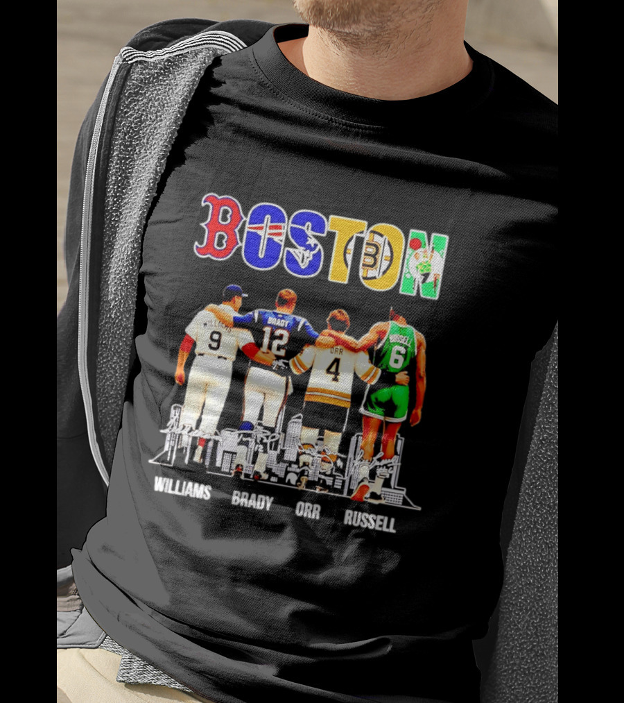 Boston Williams Brady Orr Russell Sports Legends T-Shirt