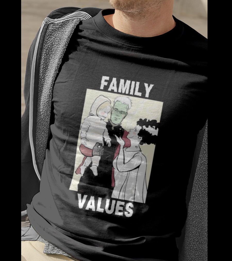 Family Values Halloween 2026 Ghostly Family T-Shirt