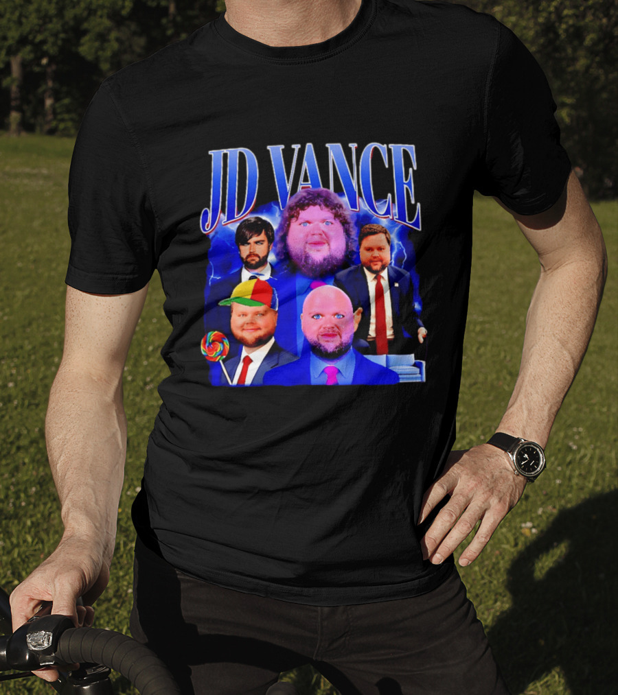 JD Vance Meme Collage Satire Politician Lollipop T-Shirt