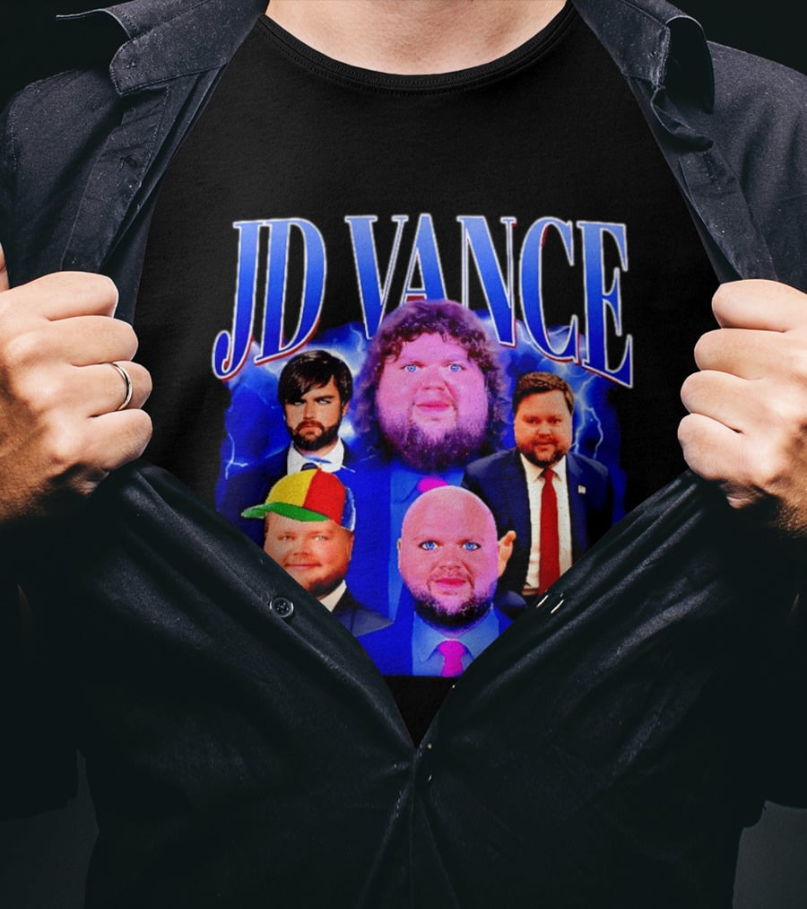 JD Vance Meme Collage Satire Politician Lollipop T-Shirt