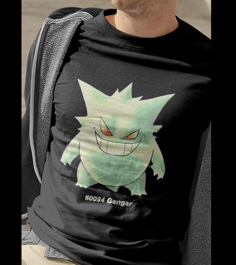 Gengar Pokemon 0094 Shadow Pokemon Ghost Type T-Shirt