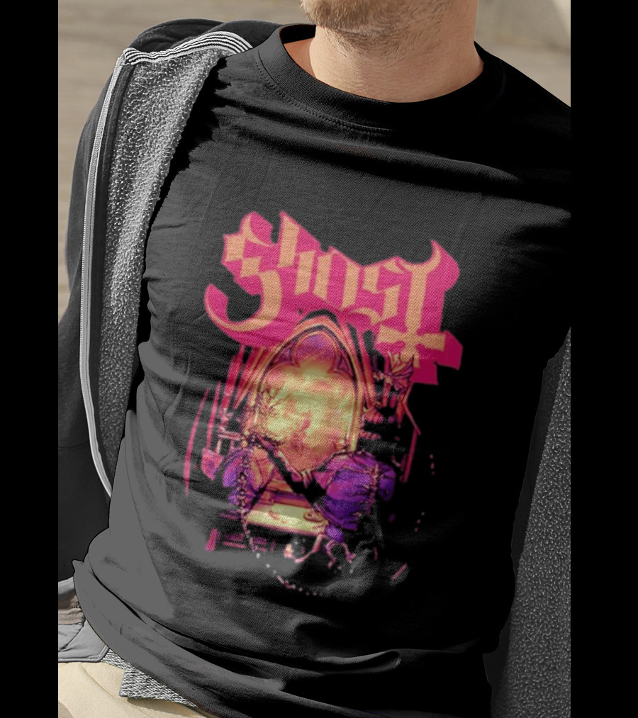 Ghost Band Summer 2026 Exclusive Dressing Room Gothic Mirror T-Shirt