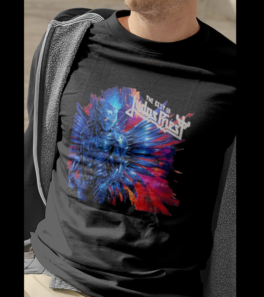 Judas Priest The Best Of 2026 New Album Robotic Blue Warrior T-Shirt