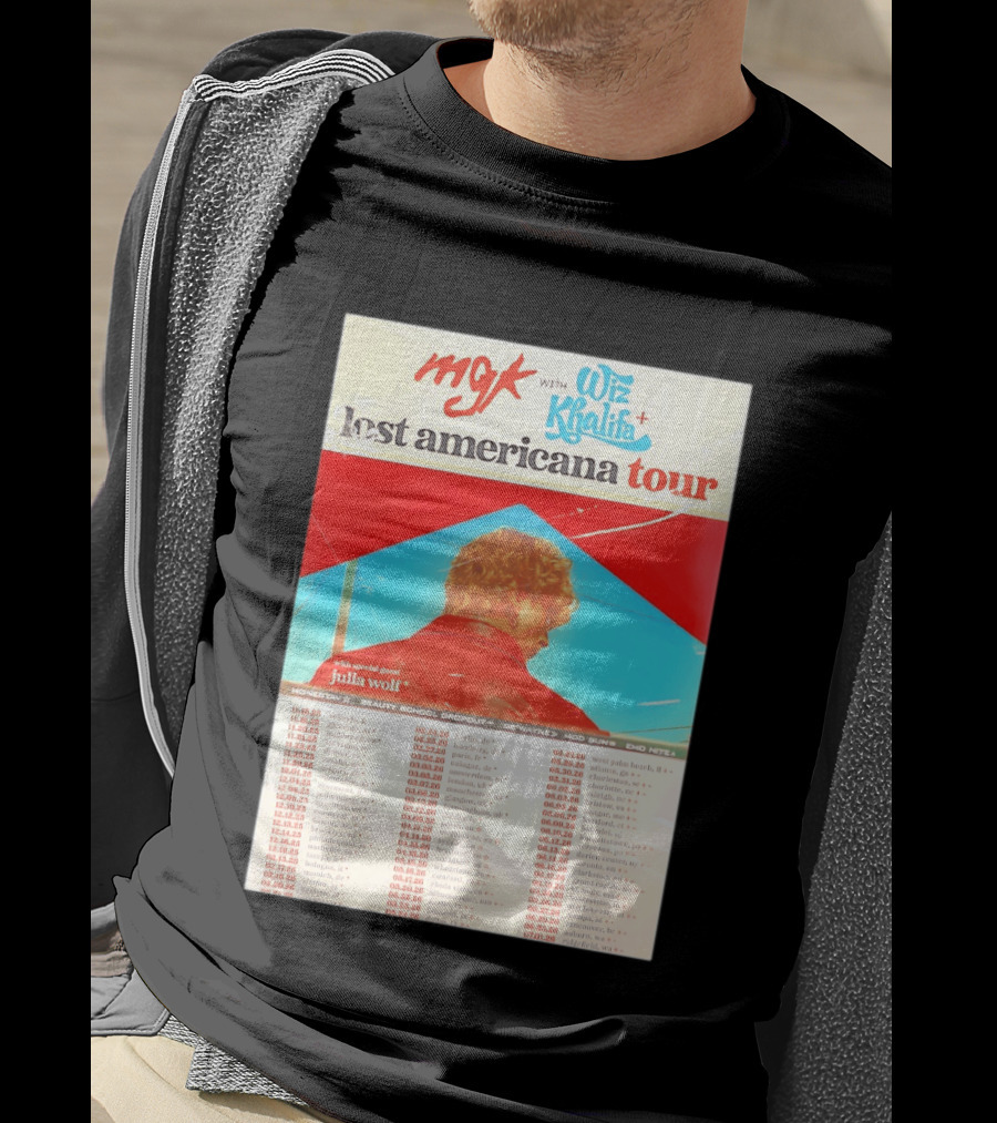 MGK Wiz Khalifa Lost Americana Tour Julia Wolf Guest T-Shirt