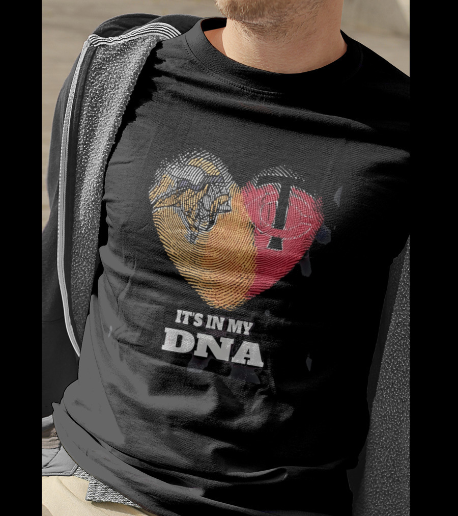Minnesota Vikings Twins Heart It's In My DNA T-Shirt