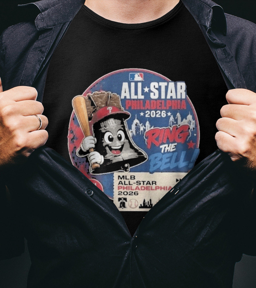 Philadelphia MLB All Star Game 2026 Ring The Bell Liberty Bell Baseball T-Shirt